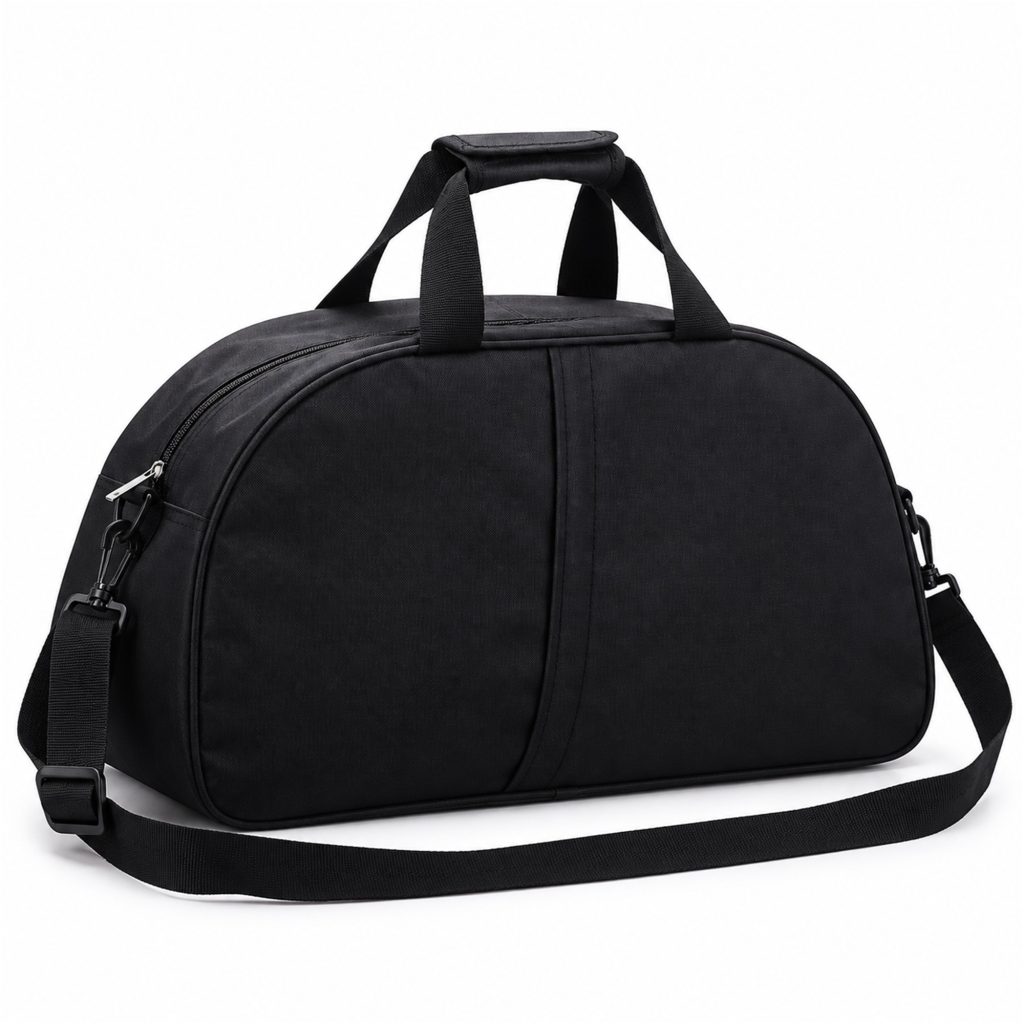 Custom Oxford Rounded Gym, Taekwondo And Travel Duffel Bag front product view
