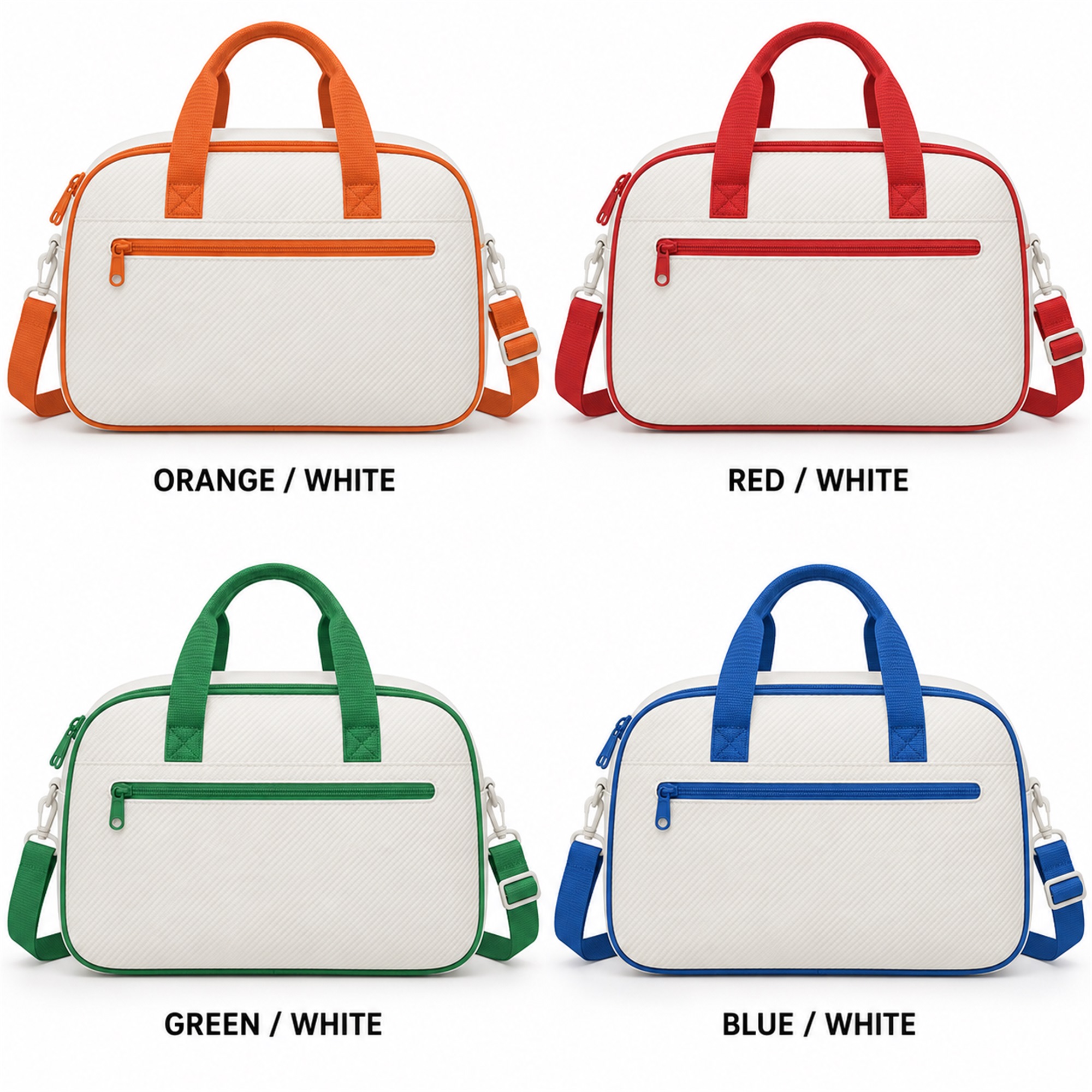 Custom Compact Diagonal-Textured Polyester Sports And Dance Shoulder Bag available styles and colors