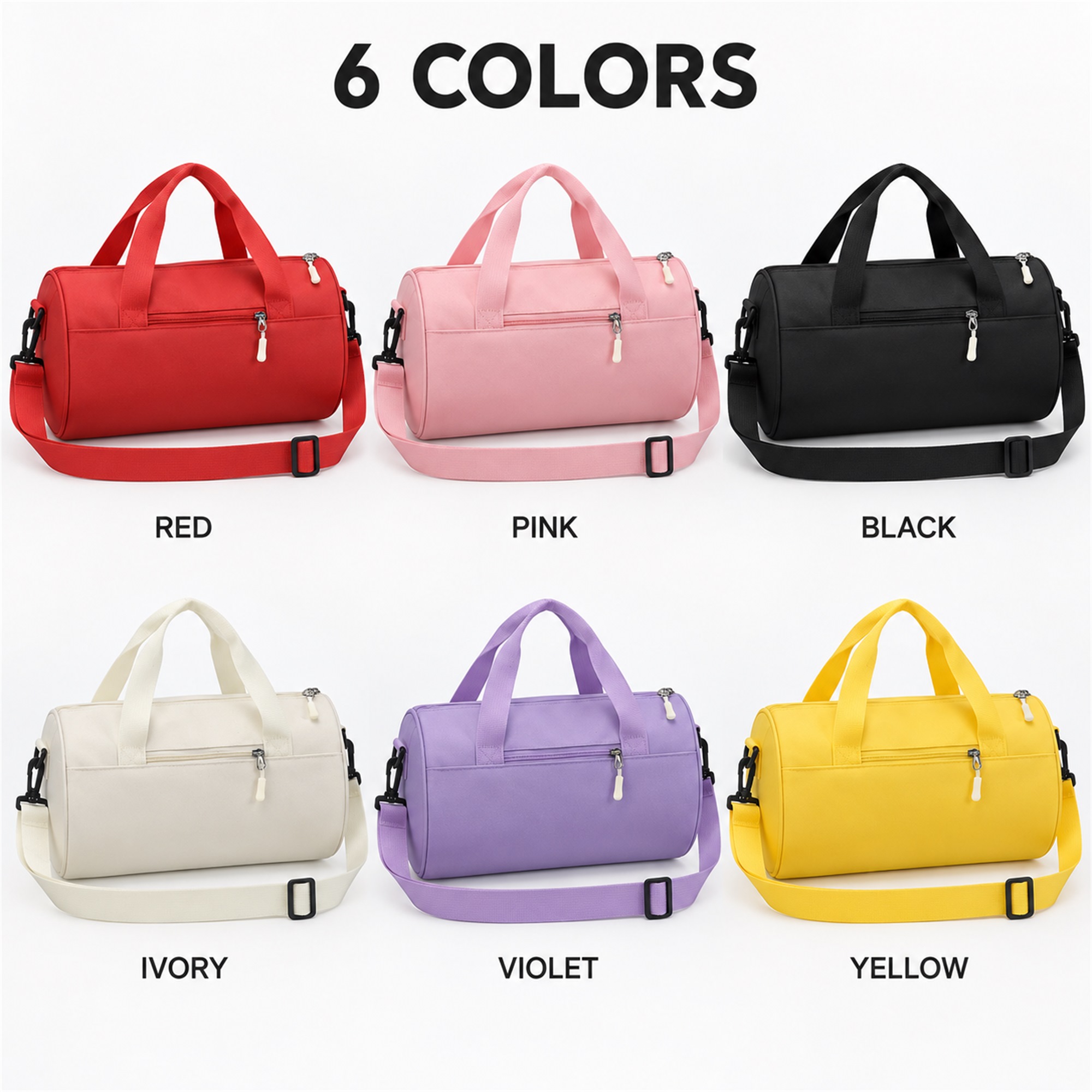 Custom Compact Cylindrical 900D Oxford Children'S Dance And Sports Bag available styles and colors