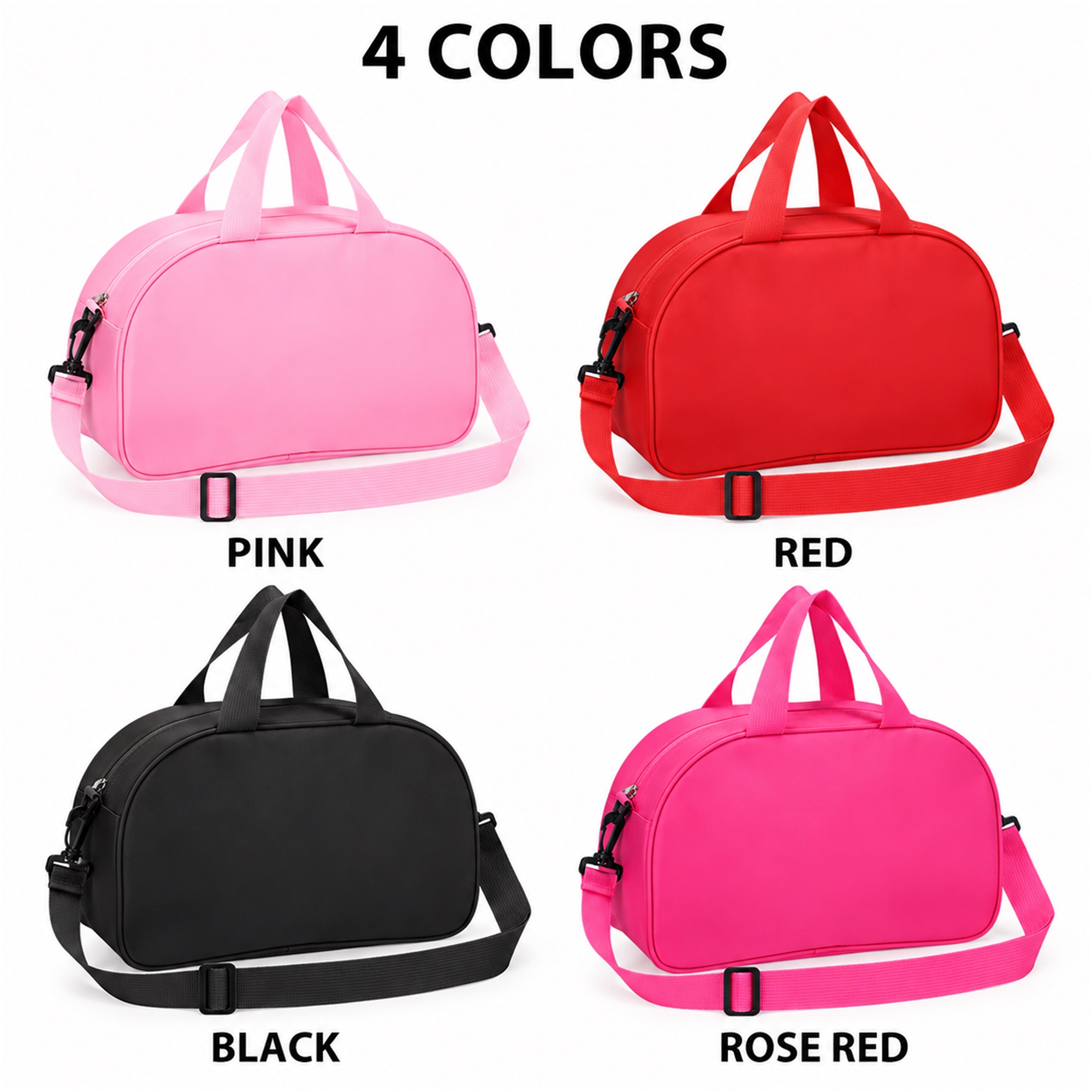 Custom Compact Nylon Children'S Dance And Travel Duffel available styles and colors