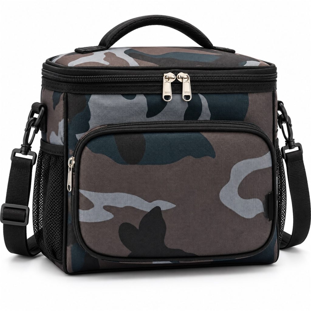 Structured Oxford Insulated Cooler And Lunch Bag front product view