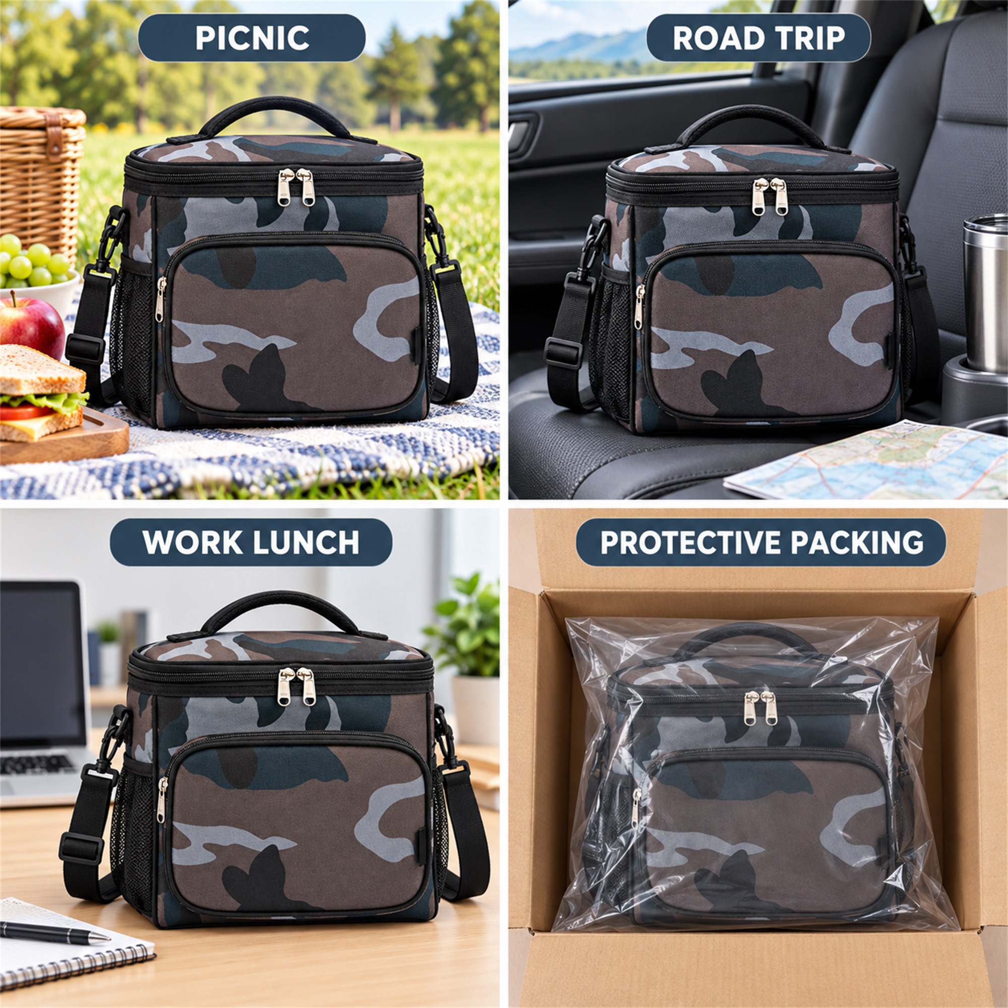 Structured Oxford Insulated Cooler And Lunch Bag additional product views