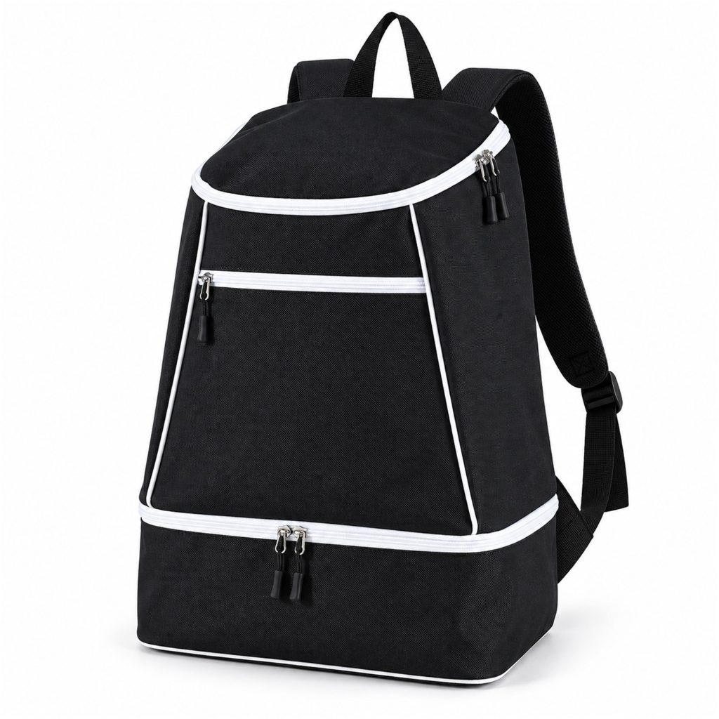 Custom Oxford Large-Capacity Travel Backpack With Front Pocket And Separate Bottom Compartment front product view