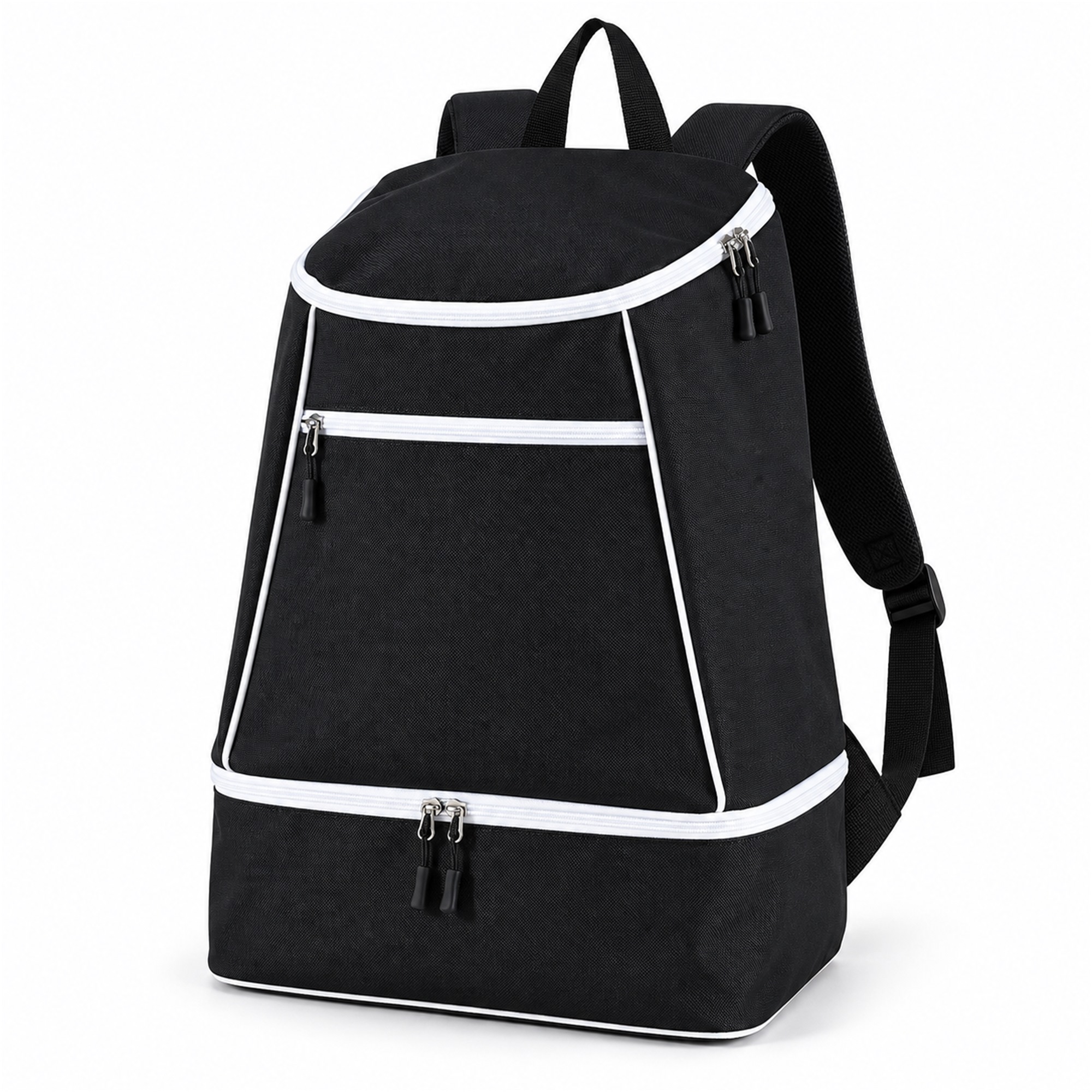 Custom Oxford Large-Capacity Travel Backpack With Front Pocket And Separate Bottom Compartment front product view