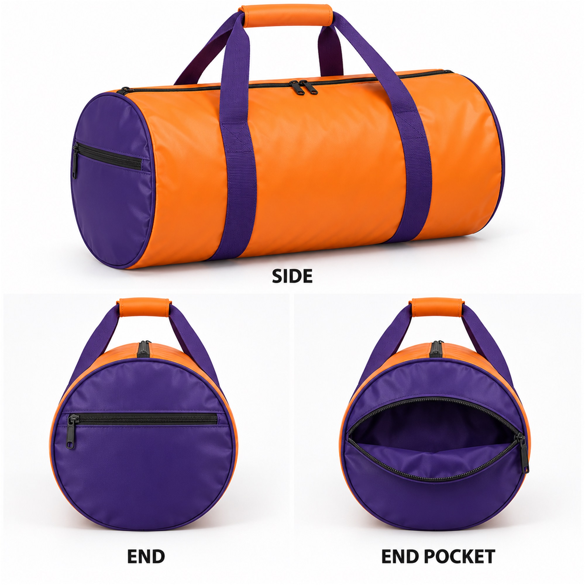 Orange And Purple Barrel Gym And Travel Duffel available styles and colors
