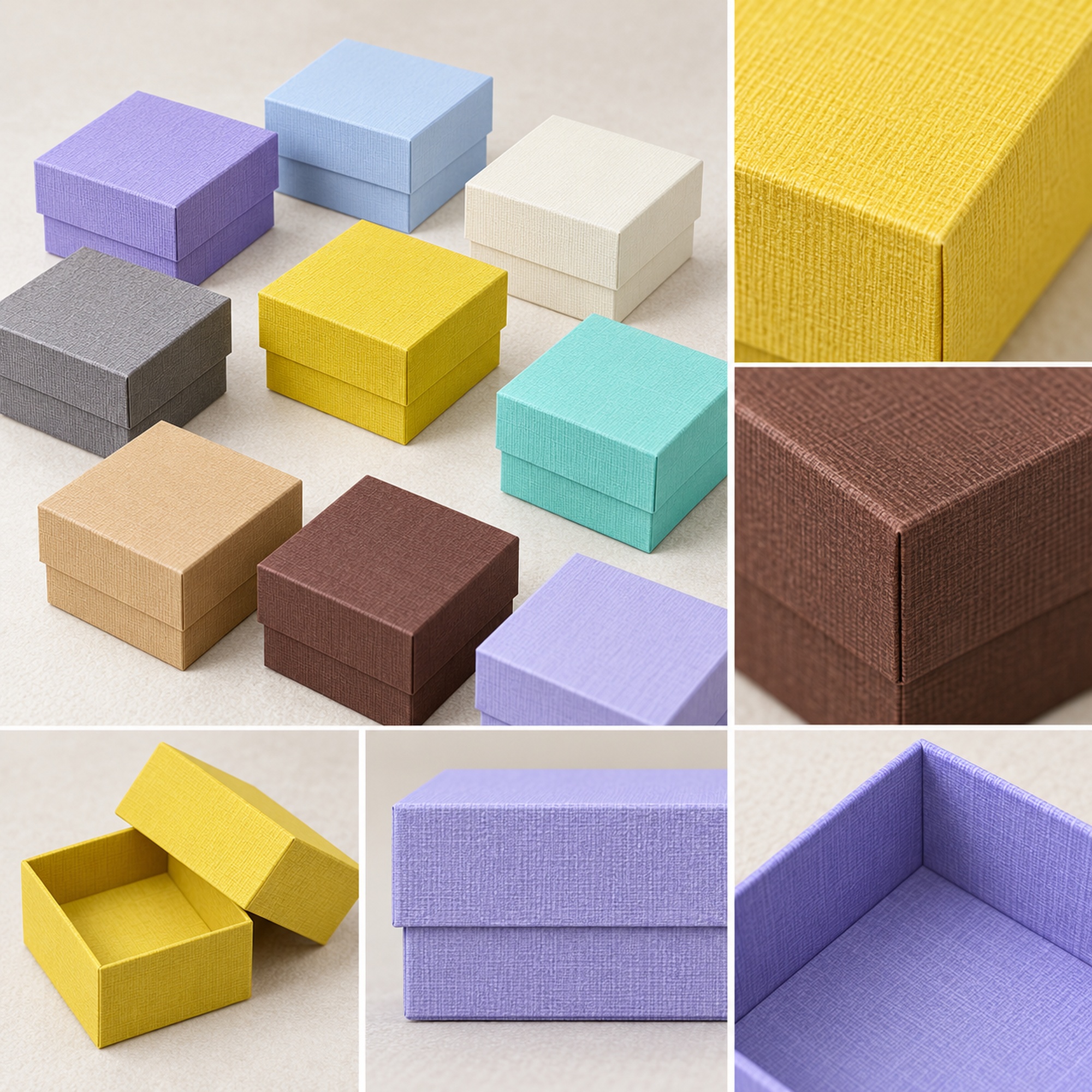 Wholesale fine-texture lift-off lid jewelry box visible design details