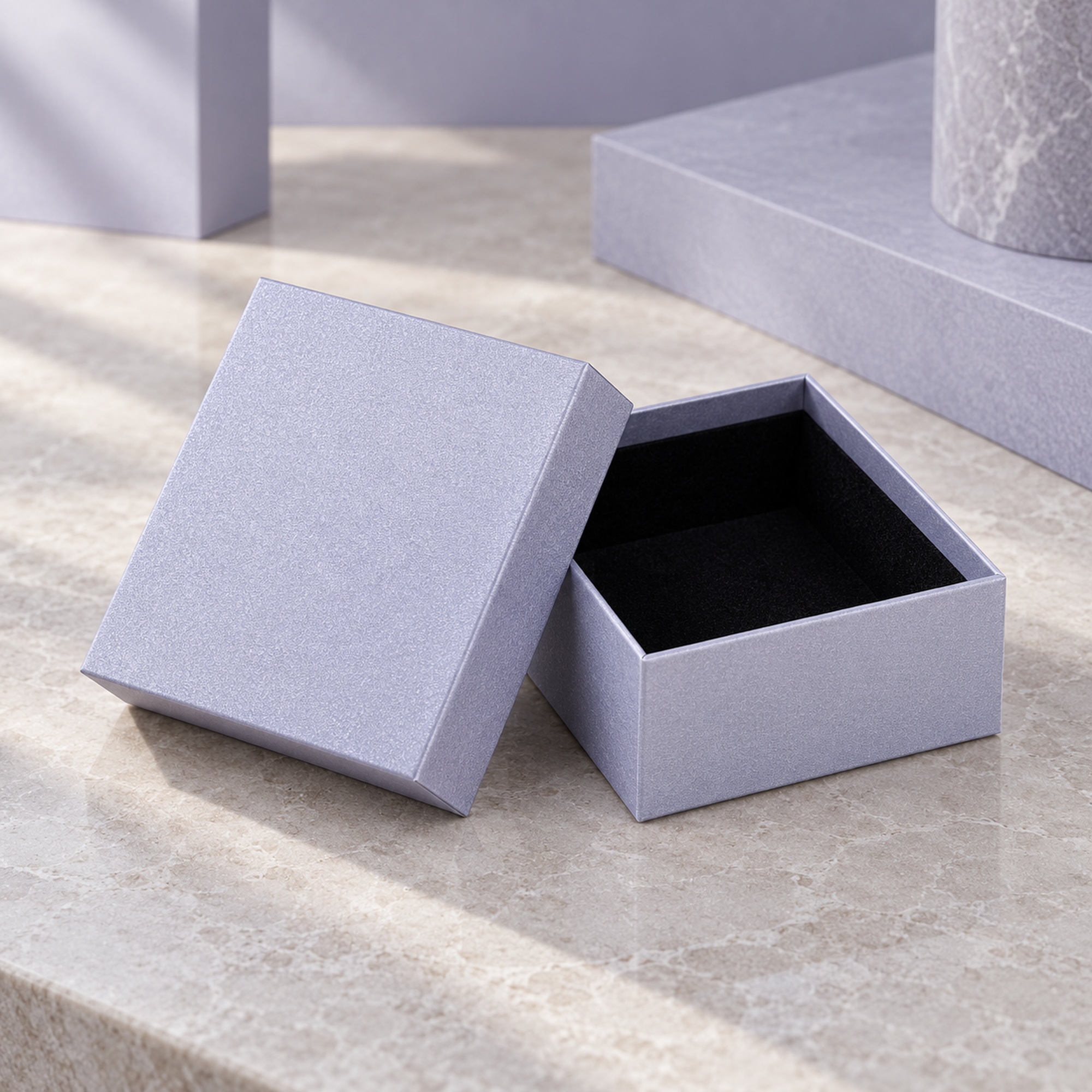 Pale Lavender Jewelry Presentation Box presentation setting