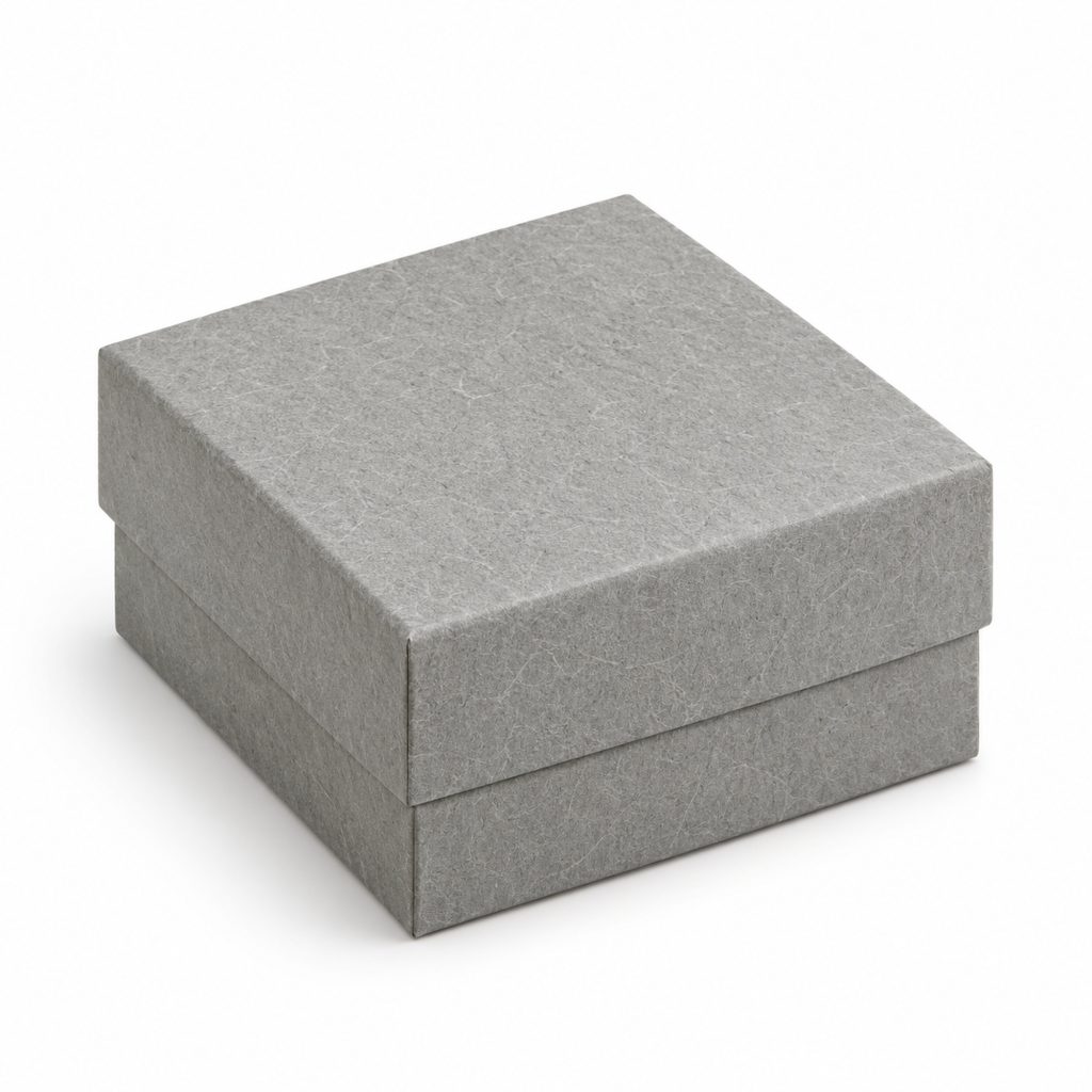 Gray Textured Jewelry Packaging Box featured product view