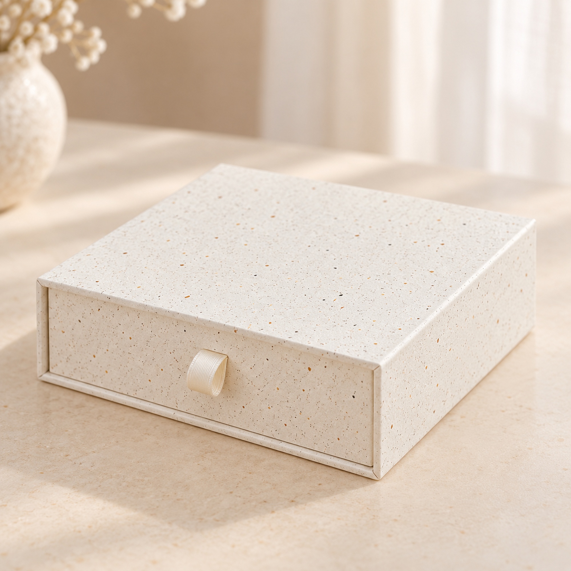 Speckled Drawer Jewelry Packaging Box presentation setting