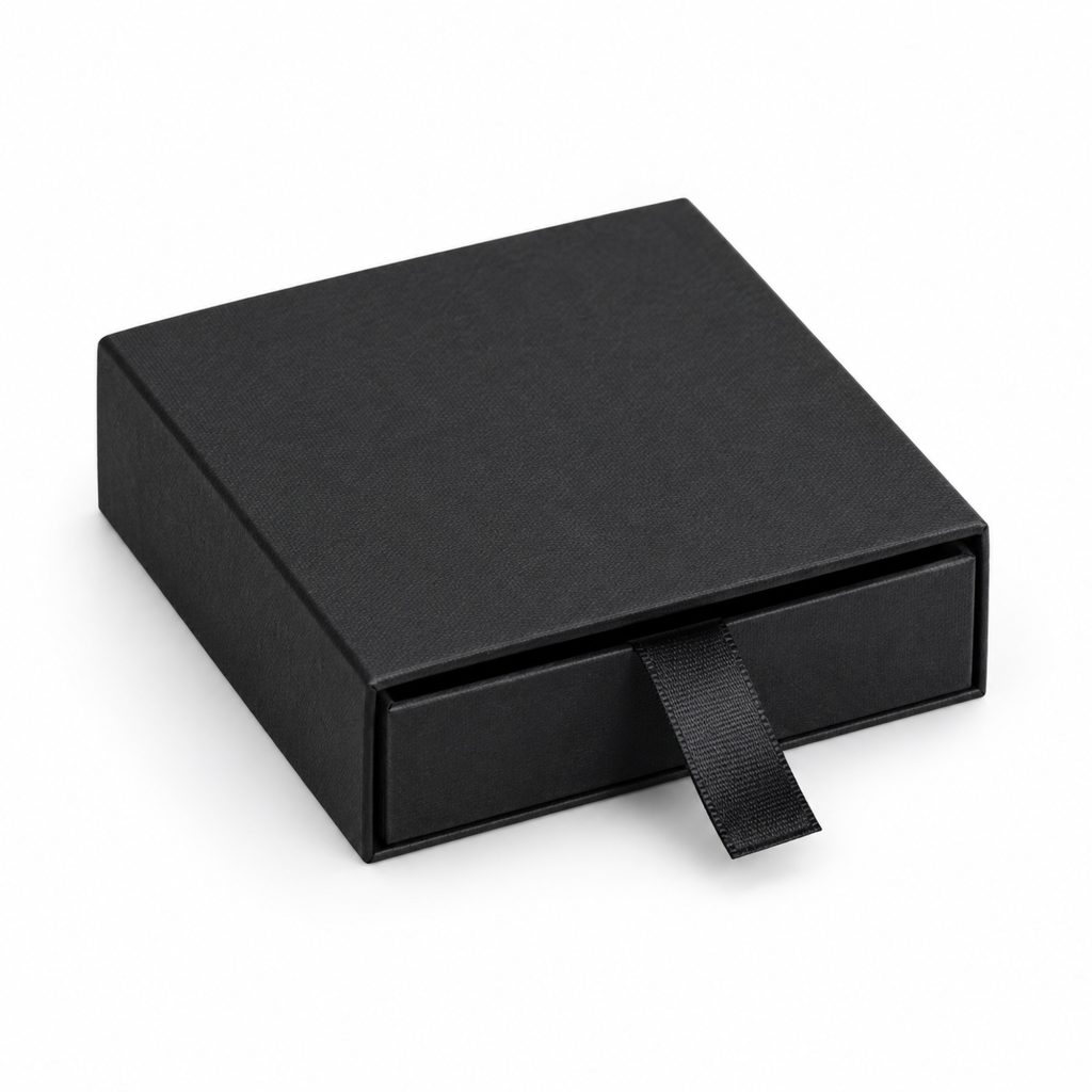 Black Ribbon Pull Jewelry Drawer Box featured product view
