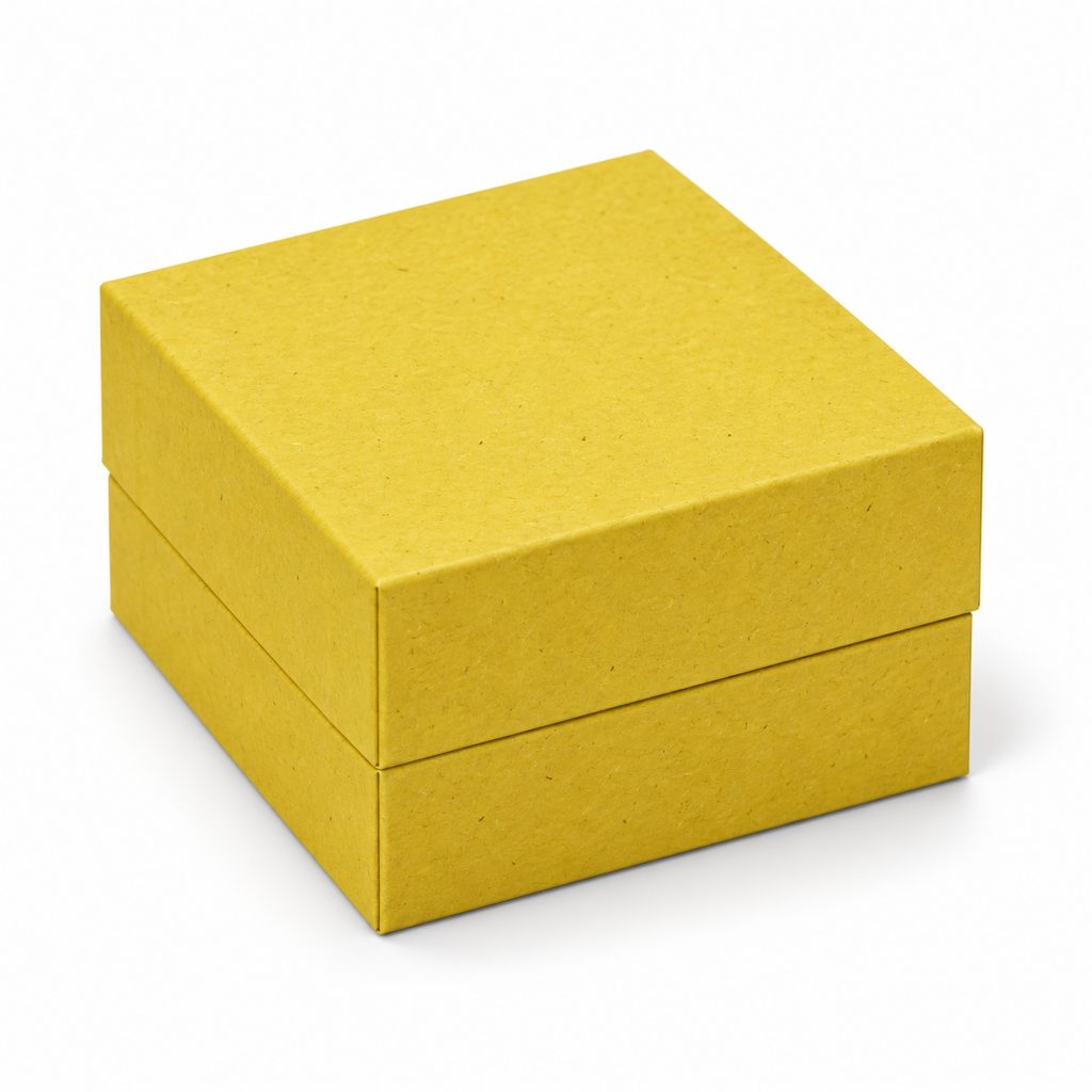 Yellow Textured Jewelry Packaging Box featured product view