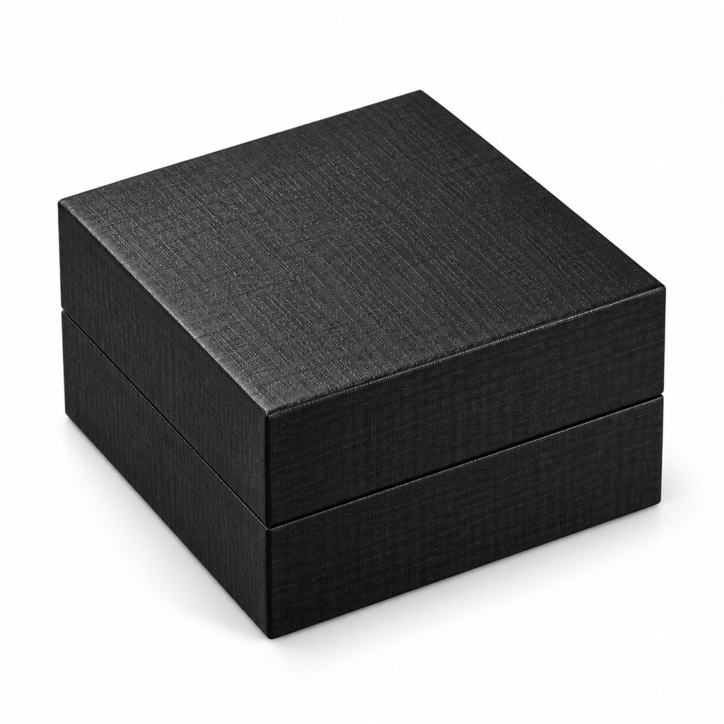 Black Crosshatch Jewelry Gift Box featured product view