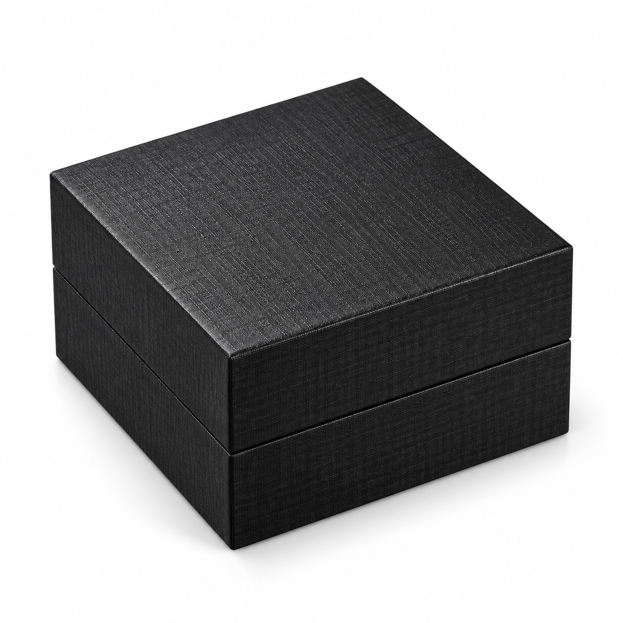 Black Crosshatch Jewelry Gift Box featured product view